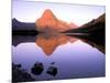 Sinopah Mountain Reflected in Two Medicine Lake, Glacier National Park, Montana, USA-null-Mounted Photographic Print