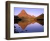 Sinopah Mountain Reflected in Two Medicine Lake, Glacier National Park, Montana, USA-null-Framed Photographic Print