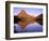 Sinopah Mountain Reflected in Two Medicine Lake, Glacier National Park, Montana, USA-null-Framed Photographic Print