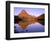 Sinopah Mountain Reflected in Two Medicine Lake, Glacier National Park, Montana, USA-null-Framed Photographic Print