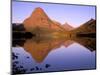 Sinopah Mountain Reflected in Two Medicine Lake, Glacier National Park, Montana, USA-null-Mounted Photographic Print
