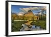 Sinopah Mountain Reflects in Beaver Pond in Two Medicine Valley in Glacier National Park, Montana-Chuck Haney-Framed Photographic Print