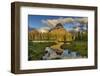 Sinopah Mountain Reflects in Beaver Pond in Two Medicine Valley in Glacier National Park, Montana-Chuck Haney-Framed Photographic Print