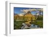 Sinopah Mountain Reflects in Beaver Pond in Two Medicine Valley in Glacier National Park, Montana-Chuck Haney-Framed Photographic Print