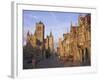 Sint Niklaaskerk and Sint Baafs Kathedraal Ghent, East Flanders, Belgium-Alan Copson-Framed Photographic Print