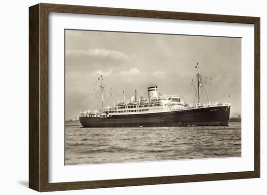 Siosa Line, Doppelschrauben Dampfschiff Caribia-null-Framed Giclee Print