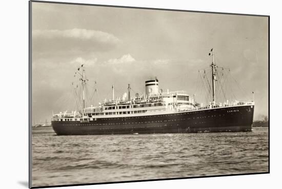 Siosa Line, Doppelschrauben Dampfschiff Caribia-null-Mounted Giclee Print