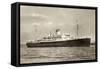 Siosa Line, Doppelschrauben Dampfschiff Caribia-null-Framed Stretched Canvas