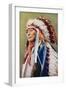 Siouan Indian in Ceremonial Dress-null-Framed Giclee Print