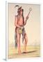 Sioux Ball Player Ah-No-Je-Nange, "He Who Stands on Both Sides", 19th Century-George Catlin-Framed Giclee Print