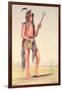 Sioux Ball Player Ah-No-Je-Nange, "He Who Stands on Both Sides", 19th Century-George Catlin-Framed Giclee Print