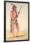 Sioux Ball Player Ah-No-Je-Nange, "He Who Stands on Both Sides", 19th Century-George Catlin-Framed Giclee Print