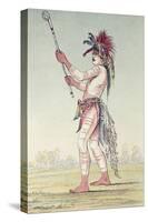 Sioux Ball Player We-Chush-Ta-Doo-Ta, 'The Red Man-George Catlin-Stretched Canvas