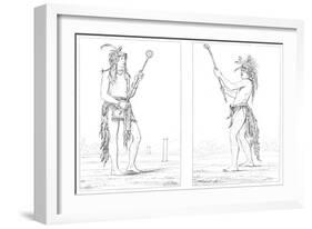 Sioux Ball Players, 1841-Myers and Co-Framed Giclee Print