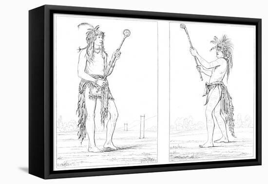 Sioux Ball Players, 1841-Myers and Co-Framed Stretched Canvas