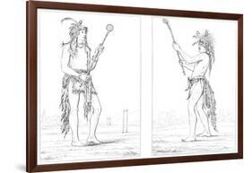 Sioux Ball Players, 1841-Myers and Co-Framed Giclee Print