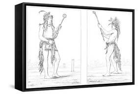 Sioux Ball Players, 1841-Myers and Co-Framed Stretched Canvas