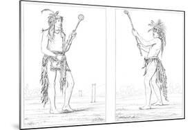 Sioux Ball Players, 1841-Myers and Co-Mounted Giclee Print