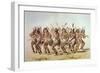 Sioux Bear Dance-George Catlin-Framed Giclee Print