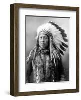 Sioux Brave, C1900-John Alvin Anderson-Framed Photographic Print