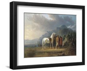 Sioux Camp-Alfred Jacob Miller-Framed Giclee Print