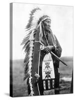 Sioux Chief, C1905-Edward S^ Curtis-Stretched Canvas