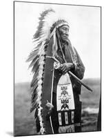 Sioux Chief, C1905-Edward S^ Curtis-Mounted Photographic Print