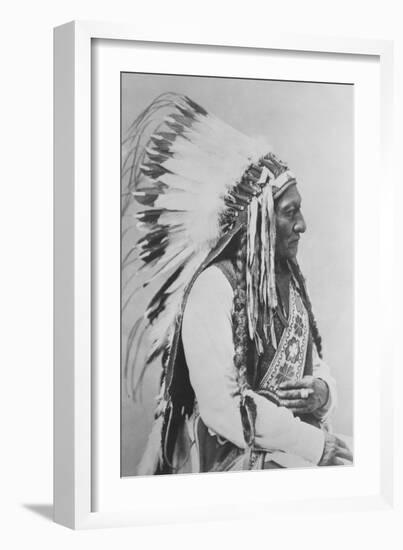 Sioux Chief Sitting Bull-Stocktrek Images-Framed Photographic Print