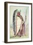 Sioux Chief, "The Black Rock", 19th Century-George Catlin-Framed Giclee Print