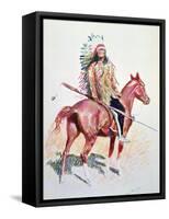 Sioux Chief-Frederic Sackrider Remington-Framed Stretched Canvas