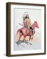 Sioux Chief-Frederic Sackrider Remington-Framed Giclee Print