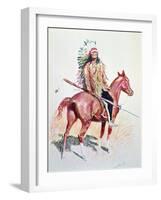 Sioux Chief-Frederic Sackrider Remington-Framed Giclee Print