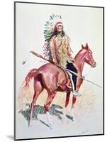 Sioux Chief-Frederic Sackrider Remington-Mounted Giclee Print