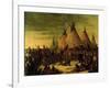 Sioux Council, 1847-George Catlin-Framed Giclee Print