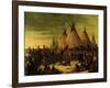 Sioux Council, 1847-George Catlin-Framed Giclee Print