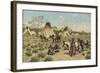 Sioux Encampment, Porcupine, 1910-John Hauser-Framed Giclee Print