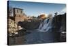 Sioux Falls Park at Dusk, Sioux Falls, South Dakota, USA-Walter Bibikow-Stretched Canvas