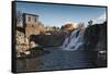 Sioux Falls Park at Dusk, Sioux Falls, South Dakota, USA-Walter Bibikow-Framed Stretched Canvas