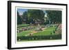 Sioux Falls, South Dakota, McKennan Park View of the Sunken Gardens-Lantern Press-Framed Art Print