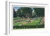 Sioux Falls, South Dakota, McKennan Park View of the Sunken Gardens-Lantern Press-Framed Art Print