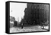 Sioux Falls, South Dakota - Southern View down Phillips Ave from 9th Street-Lantern Press-Framed Stretched Canvas