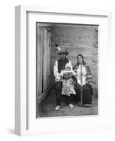 Sioux Family, C1908-Edward S. Curtis-Framed Photographic Print