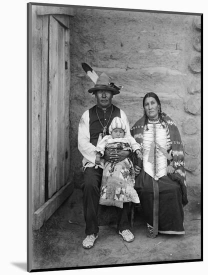 Sioux Family, C1908-Edward S. Curtis-Mounted Photographic Print