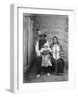 Sioux Family, C1908-Edward S. Curtis-Framed Photographic Print