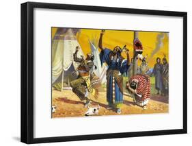 Sioux Ghost Dance-Severino Baraldi-Framed Giclee Print