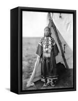 Sioux Girl, C1905-Edward S^ Curtis-Framed Stretched Canvas