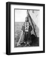 Sioux Girl, C1905-Edward S^ Curtis-Framed Photographic Print