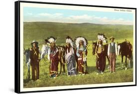 Sioux Indian Chiefs-null-Framed Stretched Canvas