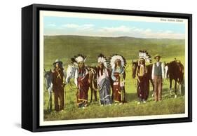 Sioux Indian Chiefs-null-Framed Stretched Canvas