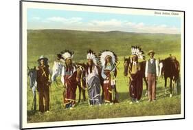 Sioux Indian Chiefs-null-Mounted Art Print